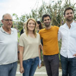 
              From left, Peter Caruana Galizia, husband of Daphne Caruana Galizia, European Parliament, Roberta Metsola, Paul Caruana Galizia and Matthew Caruana Galizia sons of Daphne, pose after a silent gathering to remember Daphne Caruana Galizia, at the same place where she was killed in Bidnija fields, Malta, Sunday, Oct. 16, 2022 Malta on Sunday marked the fifth anniversary of the car bomb slaying of investigative journalist Daphne Caruana Galizia, just two days after two key suspects reversed course and pleaded guilty to the murder on the first day of their trial. (AP Photo/Rene' Rossignaud)
            