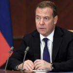 
              Russian Security Council Deputy Chairman and head of the United Russia party Dmitry Medvedev speaks during a meeting on science at Gorki state residence, outside Moscow, Russia, Monday, Oct. 3, 2022. Medvedev deplored the decision by Western nations to rupture scientific ties with Russia over its action in Ukraine.(Ekaterina Shtukina, Sputnik Pool Photo via AP)
            