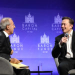 
              Baron Capital Group Chairman and CEO Ron Baron interviews Tesla CEO Elon Musk at the 29th Annual Baron Investment Conference in New York City on Friday, Nov. 4, 2022. ( Baron Capital via AP)
            