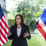 
              Vice President Kamala Harris speaks to members of the media after holding a roundtable with environmental and clean energy leaders at Chief of Mission Residence in Bangkok, Thailand, on Sunday, Nov. 20, 2022. (Haiyun Jiang/The New York Times, Pool)
            