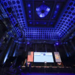 
              A crew sets up a stage ahead of New York Gov. Kathy Hochul's election night party Tuesday, Nov. 8, 2022, in New York. (AP Photo/Mary Altaffer)
            