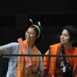 
              Fans wait for a victory parade for the Houston Astros' World Series baseball championship Monday, Nov. 7, 2022, in Houston. (AP Photo/David Phillip)
            