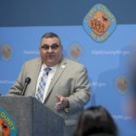 Clark County Registrar of Voters Joe Gloria speaks at a news conference at the Clark County Election Department, Thursday, Nov. 10, 2022, in Las Vegas. (AP Photo/Gregory Bull)