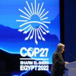 
              United Nations Secretary-General Antonio Guterres speaks during a session at the COP27 U.N. Climate Summit, Wednesday, Nov. 9, 2022, in Sharm el-Sheikh, Egypt. (AP Photo/Peter Dejong)
            