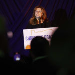 
              Oregon Republican gubernatorial candidate Christine Drazan speaks to supporters in Silverton, Ore., Tuesday, Nov. 8, 2022.  (AP Photo/Craig Mitchelldyer)
            