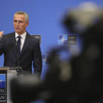 
              NATO Secretary-General Jens Stoltenberg speaks during a press conference at the NATO headquarters, Wednesday, Nov. 16, 2022 in Brussels. NATO Secretary-General Jens Stoltenberg said a missile blast in Poland Tuesday Nov.15, 2022 that killed two people near the border with Ukraine was probably not an attack by Russia. (AP Photo/Olivier Matthys)
            