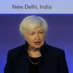 U.S. Secretary of the Treasury Janet L. Yellen speaks at the Microsoft India Development Center in Noida, on the outskirts of New Delhi, India, Friday, Nov. 11, 2022. U.S. Secretary of the Treasury Janet L. Yellen underscored the importance of establishing an Indo-Pacific economic framework that will strengthen supply chains with trusted trading partners like India as she prepared to meet Indian leaders in New Delhi, officials said Friday. (AP Photo/Manish Swarup)
