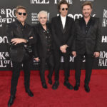 
              Roger Taylor, from left, Nick Rhodes, John Taylor and Simon Le Bon of Duran Duran arrive at the Rock & Roll Hall of Fame Induction Ceremony on Saturday, Nov. 5, 2022, at the Microsoft Theater in Los Angeles. (Photo by Richard Shotwell/Invision/AP)
            