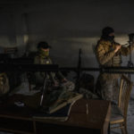 
              A sniper unit during an operation against Russian positions, Kherson region, southern Ukraine, Saturday, Nov. 19, 2022. (AP Photo/Bernat Armangue)
            