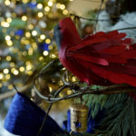 
              The Blue Room of the White House is decorated for the holiday season during a press preview of holiday decorations at the White House, Monday, Nov. 28, 2022, in Washington. (AP Photo/Patrick Semansky)
            