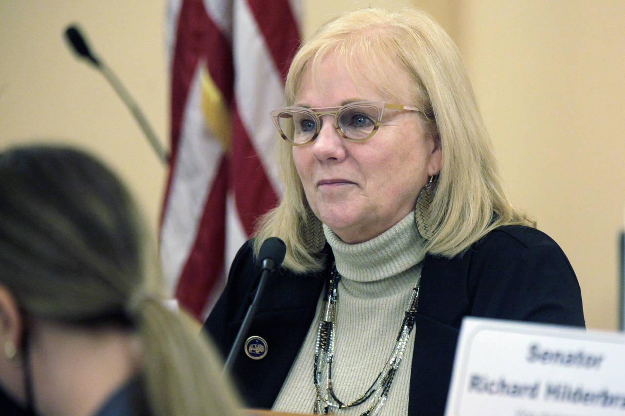 Kansas state Rep. Susan Concannon, R-Beloit, presides as chair over a meeting of the Legislature's ...