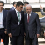 
              Brazilian President-elect Luiz Inacio Lula da Silva, center right, arrives at the COP27 U.N. Climate Summit, Wednesday, Nov. 16, 2022, in Sharm el-Sheikh, Egypt. (AP Photo/Peter Dejong)
            