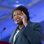 
              Stacey Abrams, Democratic candidate for Georgia governor, gives a concession speech in Atlanta on Tuesday, Nov. 8, 2022. (AP Photo/Ben Gray)
            