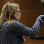 
              Patricia Padauy Oliver speaks during her victim impact statement in the sentencing hearing for Marjory Stoneman Douglas High School shooter Nikolas Cruz at the Broward County Courthouse in Fort Lauderdale, Fla. on Tuesday, Nov. 1, 2022. Padauy Oliver's son, Joaquin Oliver, was killed in the 2018 shootings. Cruz was sentenced to life in prison for murdering 17 people at Parkland's Marjory Stoneman Douglas High School more than four years ago. (Amy Beth Bennett/South Florida Sun Sentinel via AP, Pool)
            