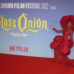 
              Janelle Monae poses for photographers upon arrival for the premiere of the film 'Glass Onion: A Knives Out Mystery' and the closing evening of the 2022 London Film Festival in London, Sunday, Oct. 16, 2022. (Photo by Scott Garfitt/Invision/AP)
            