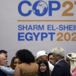 
              Brazilian President-elect Luiz Inacio Lula da Silva, bottom left, leaves after speaking at a meeting with youth activists at the COP27 U.N. Climate Summit, Thursday, Nov. 17, 2022, in Sharm el-Sheikh, Egypt. (AP Photo/Peter Dejong)
            