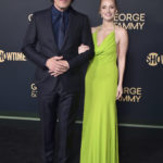 FILE - Jessica Chastain, right, and Michael Shannon appear at the Los Angeles premiere of "George & Tammy," on Nov. 21, 2022. The series premieres Dec. 4 on Showtime. (Photo by Jordan Strauss/Invision/AP, File)