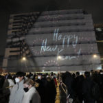 
              People gather before the New Year's countdown event at downtown Seoul, South Korea, Saturday, Dec. 31, 2022. (AP Photo/Lee Jin-man)
            