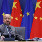 
              FILE - European Council President Charles Michel arrives to meet with European Union foreign policy chief Josep Borrell and via video-conference, European Commission President Ursula von der Leyen and Chinese President Xi Jinping during an EU China summit at the European Council building in Brussels, Friday, April 1, 2022. China says president and ruling Communist Party leader Xi Jinping was holding talks Thursday, Dec. 1, 2022, with visiting Michel in Beijing, amid frictions over trade, Russia and Taiwan. (AP Photo/Olivier Matthys, Pool)
            