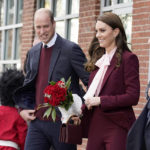 
              Britain's Prince William and Kate, Princess of Wales, leave a visit to Greentown Labs, Thursday, Dec. 1, 2022, in Somerville, Mass. (AP Photo/Mary Schwalm)
            
