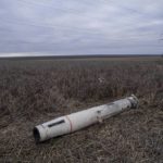 
              A rocket AGM-88B HARM lies in the field near Snigurivka, Ukraine, Sunday, Dec. 4, 2022. (AP Photo/Evgeniy Maloletka)
            