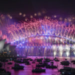 
              Fireworks explode over the Sydney Opera House and Harbour Bridge as New Year celebrations begin in Sydney, Australia, Sunday, Jan. 1, 2023. (Bianca De Marchi/AAP Image via AP)
            