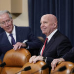 
              House Ways and Means Committee Chairman Richard Neal, D-Mass., left, talks with the Committee Republican Leader Rep. Kevin Brady, R-Texas, before the House Ways & Means Committee holds a hearing regarding tax returns from former President Donald Trump on Capitol Hill in Washington, Tuesday, Dec. 20, 2022. (AP Photo/Andrew Harnik)
            