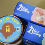 
              Blue Bunny and Halo Top brand ice cream products are seen in Englewood, N.J., The Italian confection company Ferrero Group announced Wednesday that it's acquiring Wells Enterprises, the Iowa-based maker of Blue Bunny and Halo Top ice creams. Wells, founded in 1913, is one of the world's largest family-owned ice cream companies.Tuesday, Dec. 6, 2022. (AP Photo/Seth Wenig)
            