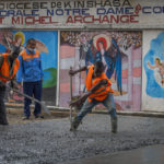 
              Construction workers lay concrete outside the Cathedral Notre Dame du Congo in Kinshasa, Democratic Republic of the Congo Saturday Jan. 28, 2023. Pope Francis will be in Congo and South Sudan for a six-day trip starting Jan, 31, hoping to bring comfort and encouragement to two countries that have been riven by poverty, conflicts and what he calls a "colonialist mentality" that has exploited Africa for centuries. (AP Photo/Jerome Delay)
            