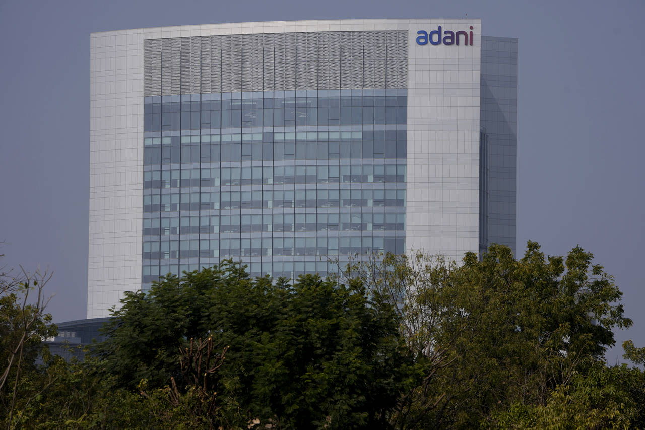 The building of Adani Corporate House is seen in Ahmedabad, India, Friday, Jan. 27, 2023. Shares in...