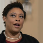 
              Shalanda Young, the first Black woman to lead the Office of Management and Budget, speaks during an interview with the Associated Press, along with Senate Appropriations Committee ranking member Sen, Susan Collins, R-Maine; Senate Appropriations Committee chair Sen. Patty Murray, D-Wash., House Appropriations Committee ranking member Rep. Rosa DeLauro, D-Conn.; and House Appropriations Committee chair Rep. Kay Granger, R-Texas, at the Capitol in Washington, Thursday, Jan. 26, 2023. It's the first time in history that the four leaders of the two congressional spending committees are women. (AP Photo/Manuel Balce Ceneta)
            