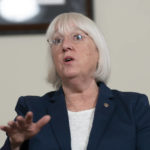 
              Senate Appropriations Committee chair Sen. Patty Murray, D-Wash., speaks during an interview with The Associated Press, along with Shalanda Young, the first Black woman to lead the Office of Management and Budget; Senate Appropriations Committee ranking member Sen. Susan Collins, R-Maine; House Appropriations Committee chair Rep. Kay Granger, R-Texas; and House Appropriations Committee ranking member Rep. Rosa DeLauro, D-Conn.; at the Capitol in Washington, Thursday, Jan. 26, 2023. It's the first time in history that the four leaders of the two congressional spending committees are women.  (AP Photo/Manuel Balce Ceneta)
            