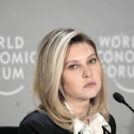 
              First Lady of Ukraine Olena Zelenska is pictured at a press conference at the World Economic Forum in Davos, Switzerland Wednesday, Jan. 18, 2023. The annual meeting of the World Economic Forum is taking place in Davos from Jan. 16 until Jan. 20, 2023. (AP Photo/Markus Schreiber)
            