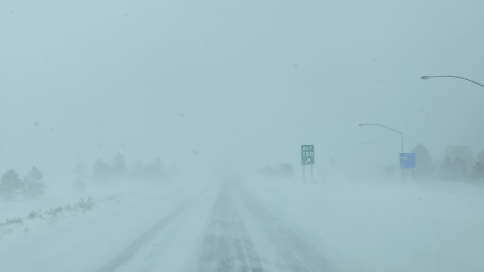 I-17 northbound toward Flagstaff closed due to inclement weather