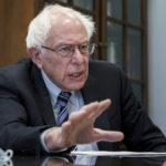 
              Sen. Bernie Sanders, I-Vt., outlines his priorities during an interview with The Associated Press in his Capitol Hill office, in Washington, Feb. 7, 2023. (AP Photo/J. Scott Applewhite)
            