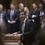 
              In this photo made available by UK Parliament, Britain's Prime Minister Rishi Sunak speaks in the House of Commons, London, Monday Feb. 27, 2023, following the announcement that the U.K. and the European Union have sealed a deal to resolve their post-Brexit trade dispute over Northern Ireland. (Jessica Taylor/UK Parliament via AP)
            