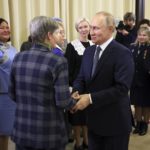 
              Russian President Vladimir Putin attends a meeting with mothers of military personnel at his Novo-Ogaryovo residence outside Moscow, Russia, on Friday, Nov. 25, 2022. Putin sent Russian forces into Ukraine on Feb. 24, 2022, and appears determined to prevail. (Alexander Shcherbak, Sputnik, Kremlin Pool Photo via AP, File)
            