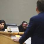 
              Rep. Anna V. Eskamani, D-Orlando, questions Rep. Fred Hawkins, R-St. Cloud about his House Bill 9B – Reedy Creek Improvement District, Orange and Osceola Counties in the State Affairs Committee meeting on Wednesday, Feb. 8, 2023, at the Capitol in Tallahassee, Fla. (AP Photo/Phil Sears)
            