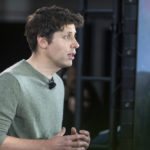 
              OpenAI CEO Sam Altman speaks to members of the media during the Introduction of the integration of the Microsoft Bing search engine and Edge browser with OpenAI on Tuesday, Feb. 7, 2023, in Redmond. Microsoft is fusing ChatGPT-like technology into its search engine Bing, transforming an internet service that now trails far behind Google into a new way of communicating with artificial intelligence. (AP Photo/Stephen Brashear)
            
