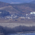 
              The field of North Korea's Kaepoong town is seen from the Unification Observation Post in Paju, South Korea, near the border with North Korea, on Jan. 27, 2023. North Korea has scheduled a major political conference on Feb. 2023, to discuss the “urgent task” of improving its agricultural sector, a possible sign that the country’s food insecurity is getting worse as its economic isolation deepens amid a defiant nuclear weapons push. (AP Photo/Ahn Young-joon)
            