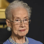 
              FILE - Katherine Johnson, the inspiration for the film, "Hidden Figures," poses in the press room at the Oscars at the Dolby Theatre in Los Angeles,  Feb. 26, 2017. Ahead of President Joe Biden’s State of the Union speech on Tuesday, Feb. 7, 2023, The Associated Press instructed the artificial intelligence program ChatGPT to work up State of the Union speeches as they might have been written by some of history's most famous people, including Johnson.  (Photo by Jordan Strauss/Invision/AP, File)
            