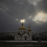 
              An orthodox church is pictured in the town of Rivnopillya, Ukraine, Wednesday, Feb. 1, 2023. (AP Photo/Daniel Cole)
            