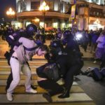 
              Riot police detain demonstrators at a protest in Moscow, Russia, on Wednesday, Sept. 21, 2022, after Russian President Vladimir Putin ordered a partial mobilization of reservists, effective immediately. Putin sent Russian troops into Ukraine on Feb. 24, 2022, and appears determined to prevail -- ruthlessly and at all costs. (AP Photo, File)
            