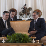 Morocco Prime Minister Aziz Akhannouch receives Spanish Prime Minister Pedro Sanchez at Rabat-Sale Airport in Rabat, Morocco, Wednesday, Feb. 1, 2023. Sanchez is on a two-day visit to Morocco for the Moroccan-Spanish Economic Forum. (AP Photo)