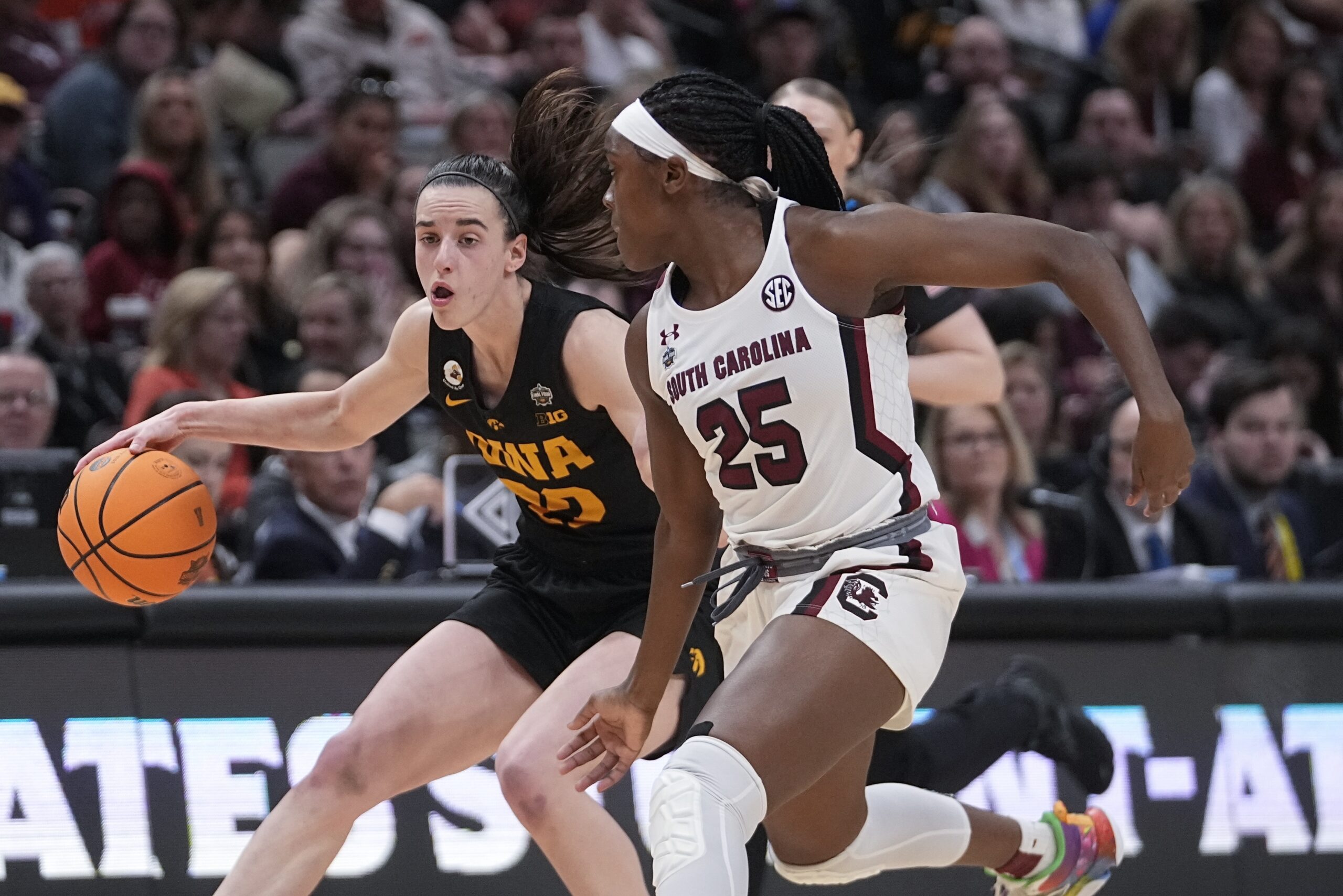 Clark, Iowa end perfect South Carolina season in Final Four