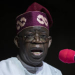 
              President-Elect Bola Tinubu addresses gathered supporters and the country after receiving his certificate at a ceremony in Abuja, Nigeria Wednesday, March 1, 2023. Election officials declared Tinubu the winner of Nigeria's presidential election Wednesday, keeping the ruling party in power in Africa's most populous nation. (AP Photo/Ben Curtis)
            