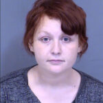 Mugshot of Taylor Sines, who is accused of stealing a husky puppy from a breeder in Glendale, Arizona.