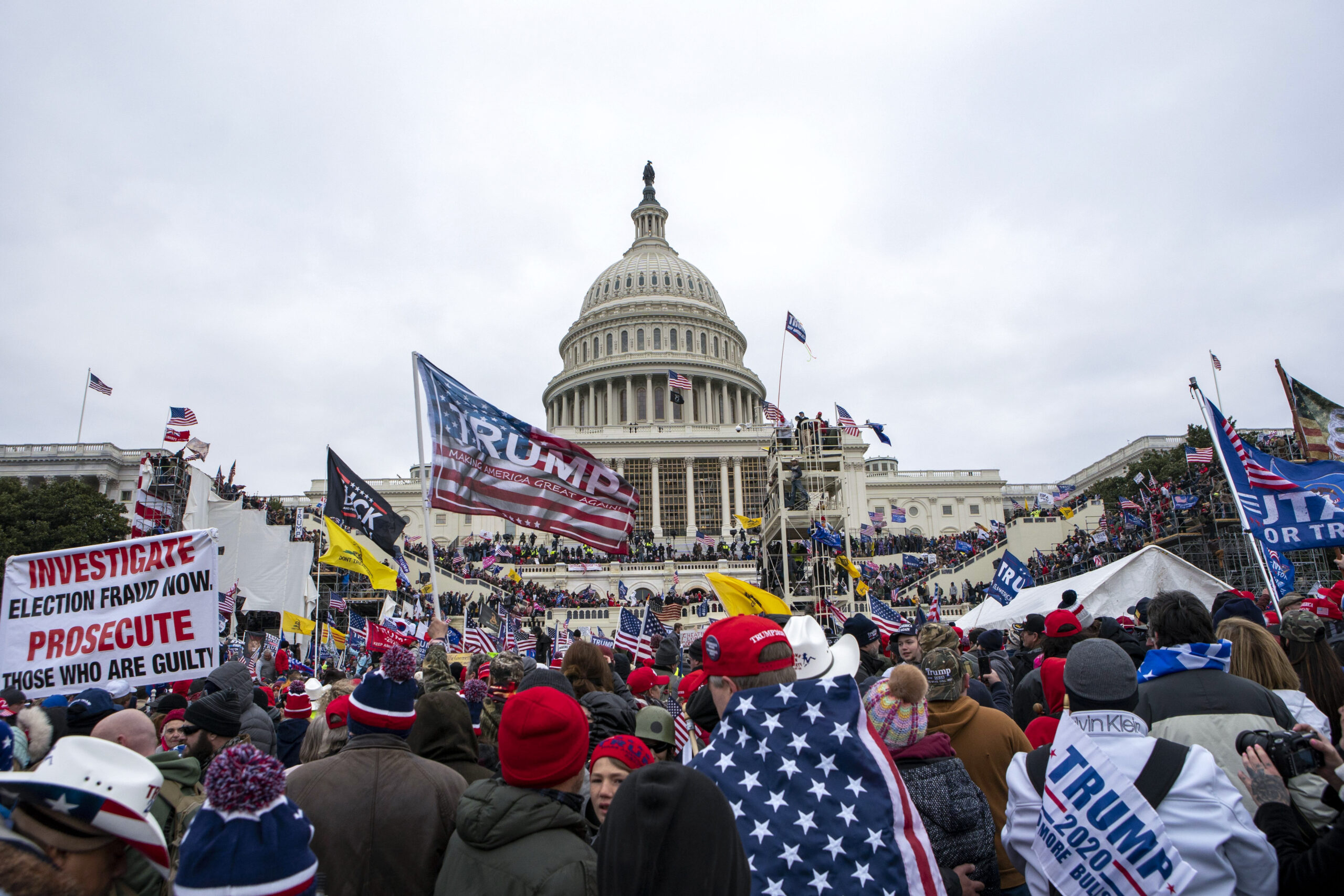 FILE - Rioters loyal to President Donald Trump rally at the U.S. Capitol in Washington on Jan. 6, 2...