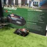 little lawn mower on display at the home show