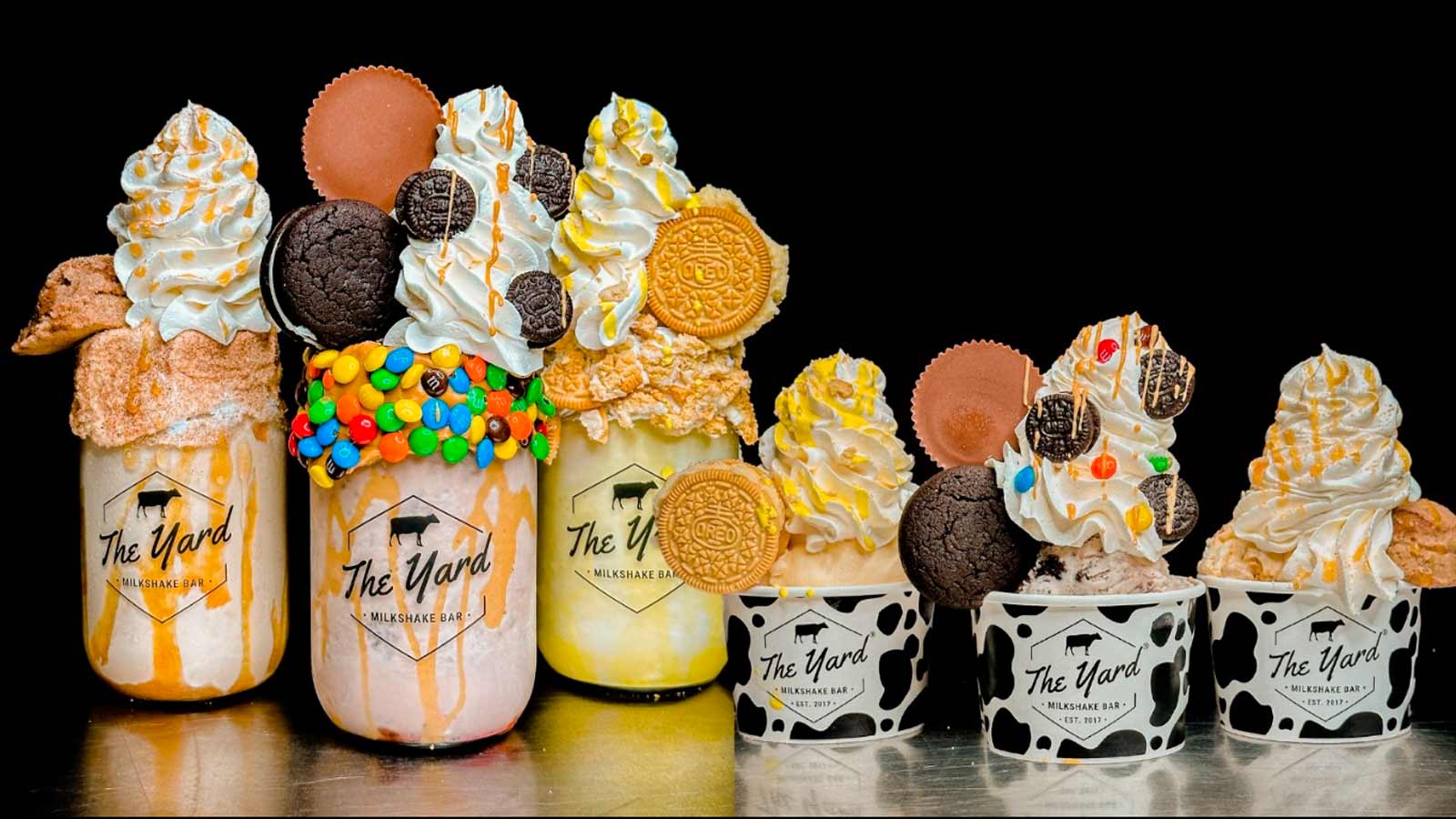 The Yard Milkshake Bar recently brought its over-the-top chilly treats to Glendale, Arizona, and pl...